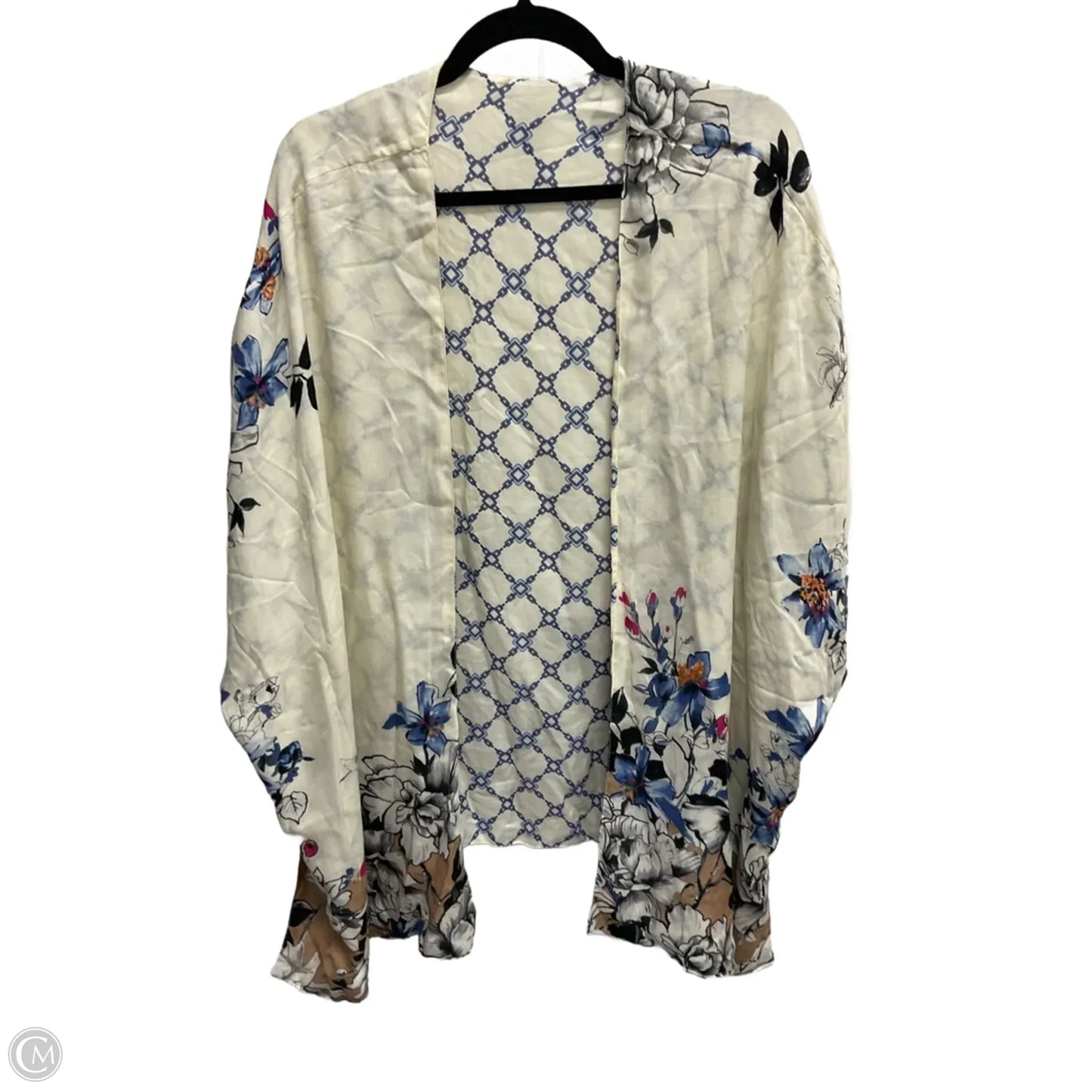Kimono By Chicos In Blue, Size: L