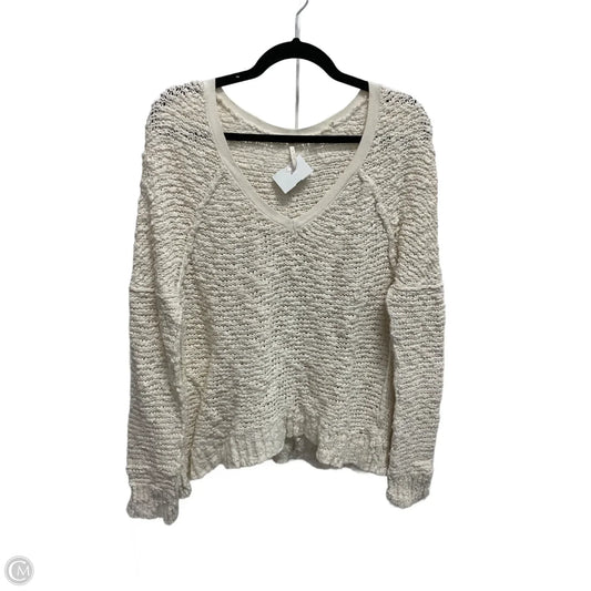 Sweater By Free People In White, Size: S