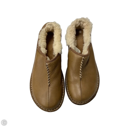 Slippers Designer By Ugg In Brown, Size: 8