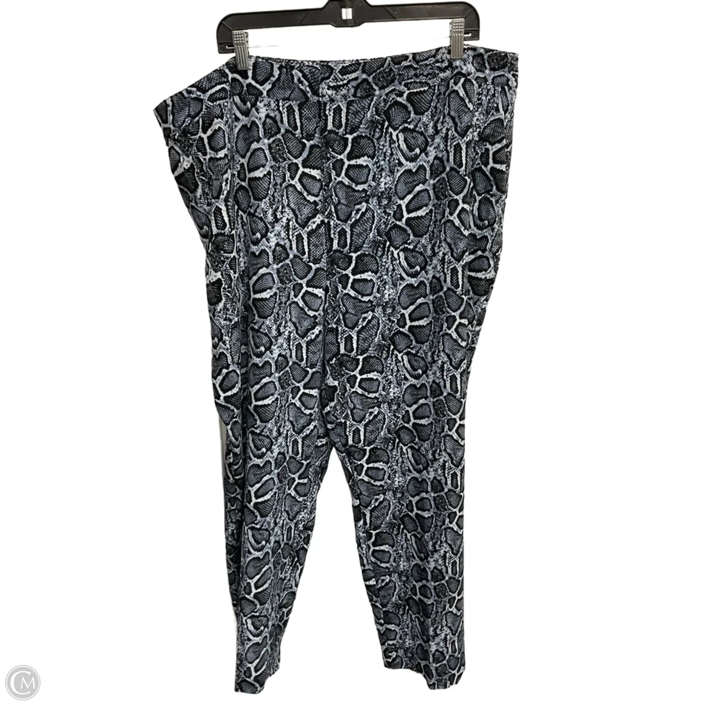 Pants Suit 2pc By Clothes Mentor In Snakeskin Print, Size: 3x
