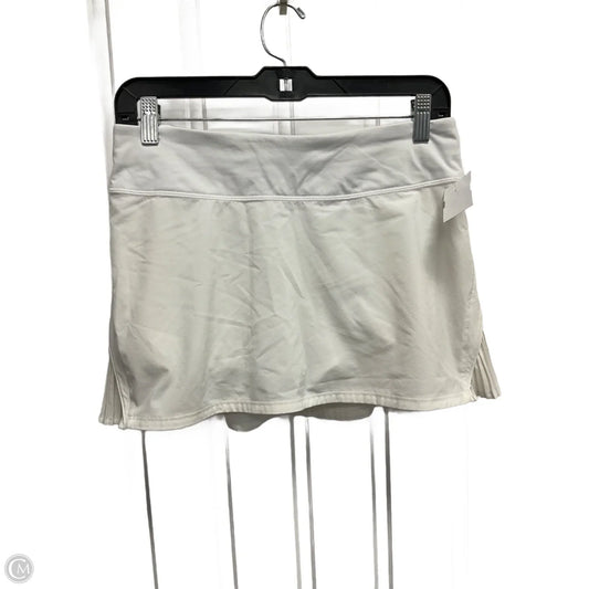 Athletic Skort By Lululemon In White, Size: S