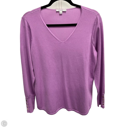 Top Long Sleeve By Chicos In Purple, Size: M