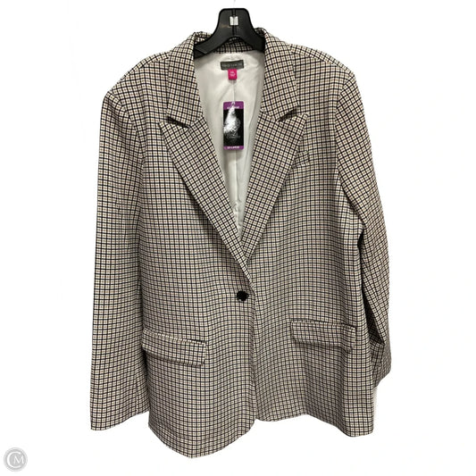 Blazer By Vince Camuto In Plaid Pattern, Size: Xxl