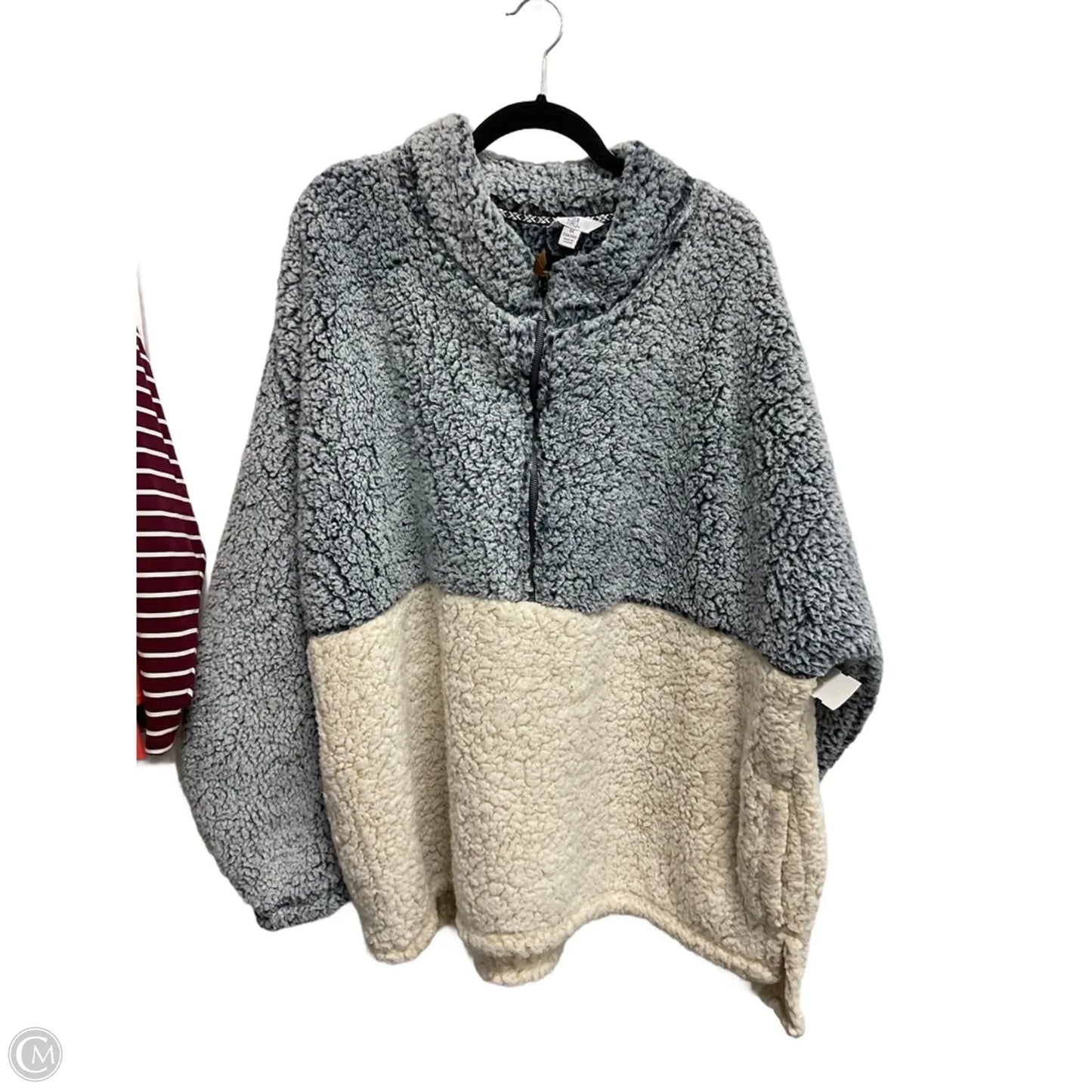 Athletic Fleece By Time And Tru In Blue & White, Size: 3x