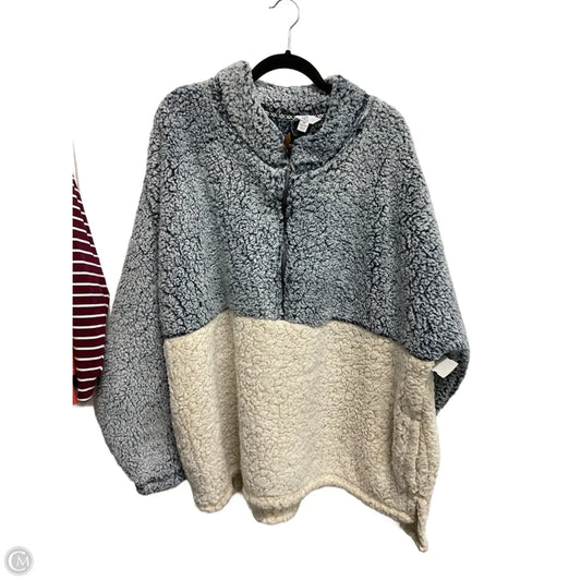 Athletic Fleece By Time And Tru In Blue & White, Size: 3x