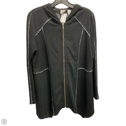 Jacket Fleece By Zenergy By Chicos In Black, Size: M