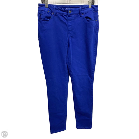 Jeans Jeggings By Chicos In Blue & Brown, Size: 8