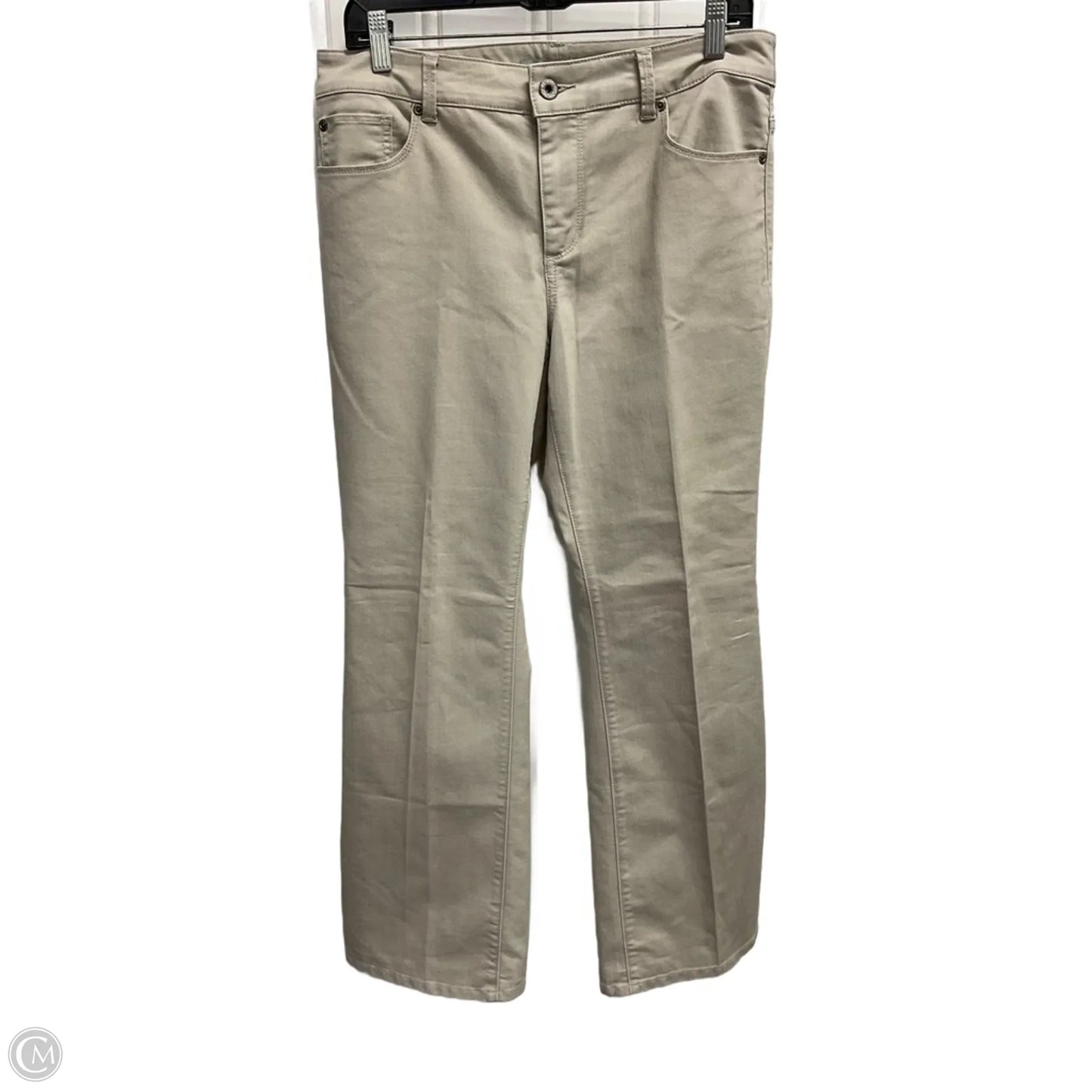 Jeans Boot Cut By Chicos In Tan Denim, Size: 8p