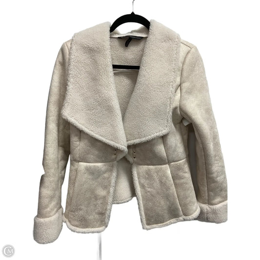 Jacket Faux Fur & Sherpa By White House Black Market In Gold, Size: S
