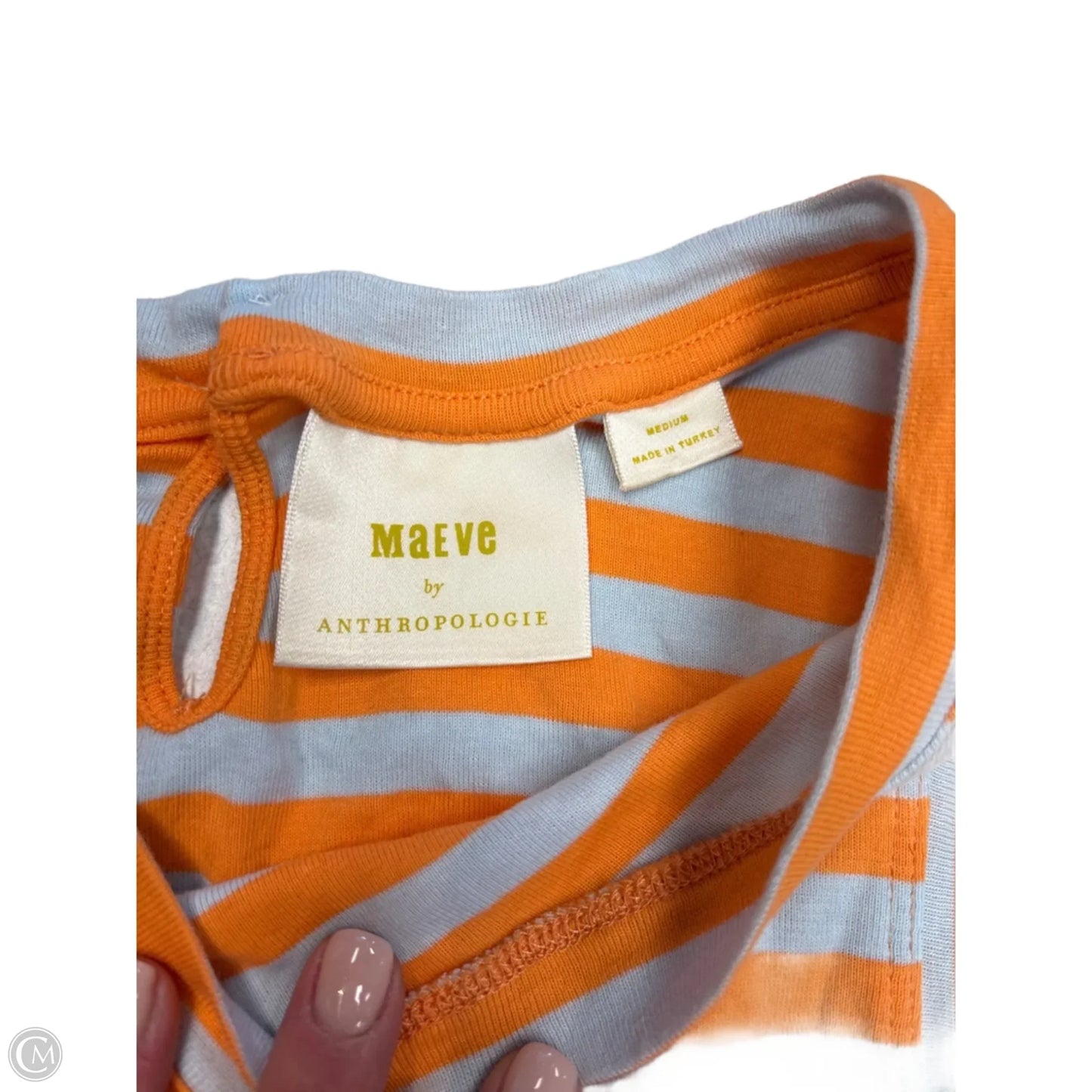 Tank Top By Maeve In Striped Pattern, Size: M