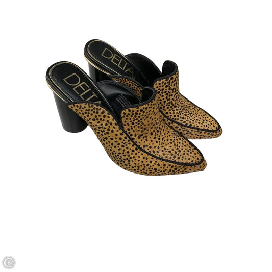 Shoes Heels Block By Clothes Mentor In Leopard Print, Size: 6