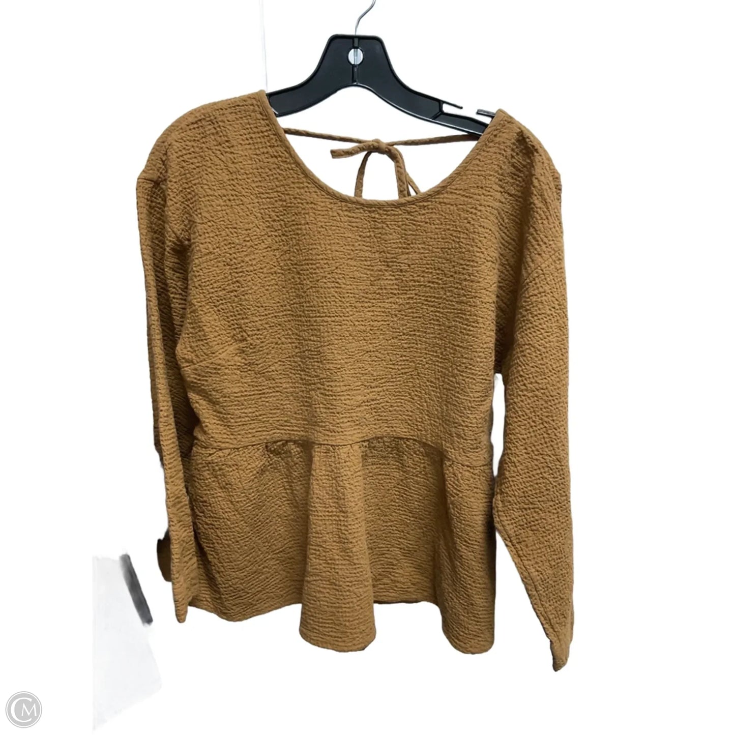 Top 3/4 Sleeve By Madewell In Gold, Size: M