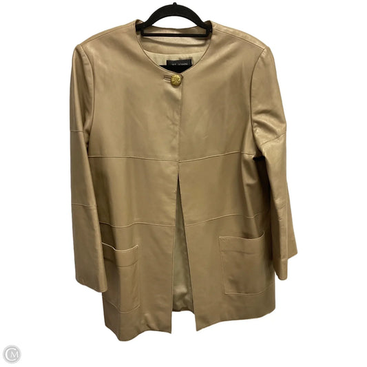 Jacket Luxury Designer By St John Collection In Gold, Size: M