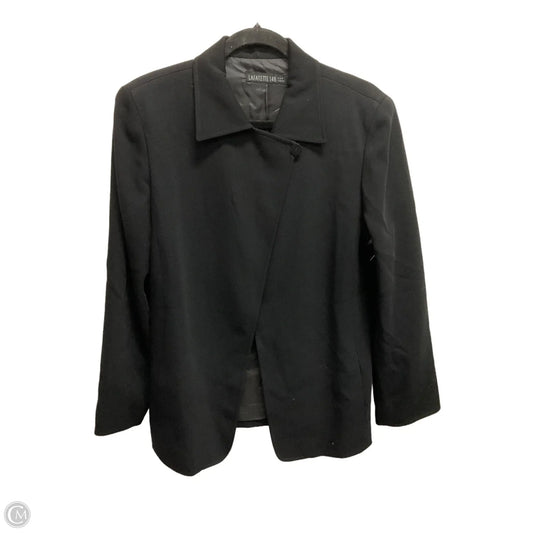 Blazer Designer By Lafayette 148 In Black, Size: M