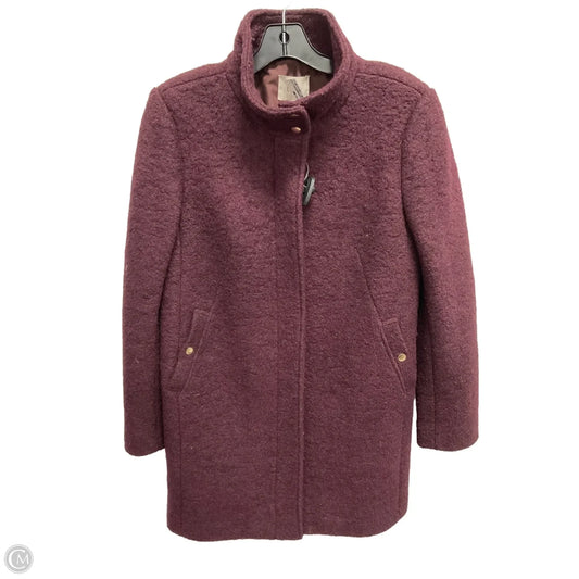 Coat Peacoat By Loft In Maroon, Size: S