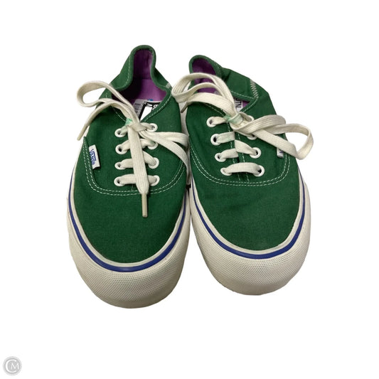 Shoes Sneakers By Vans In Green, Size: 7