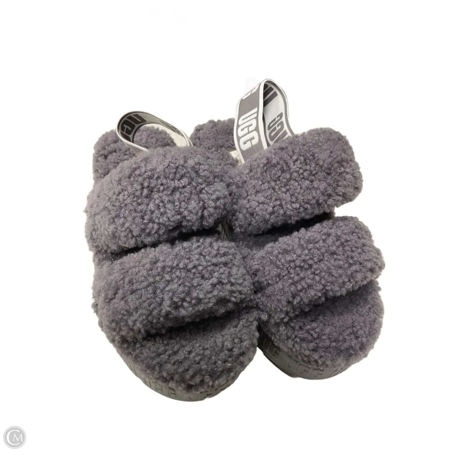 Slippers Designer By Ugg In Purple, Size: 7