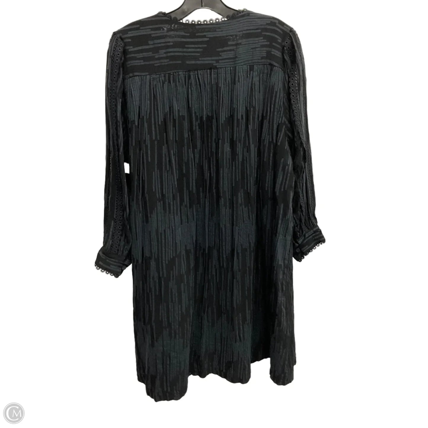 Dress Casual Midi By Ann Taylor In Black, Size: L