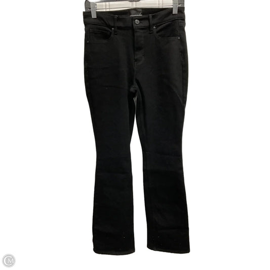Jeans Flared By White House Black Market In Black Denim, Size: 6