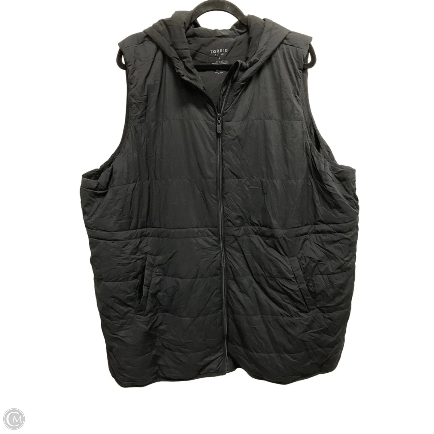 Vest Puffer & Quilted By Torrid In Black, Size: 4x