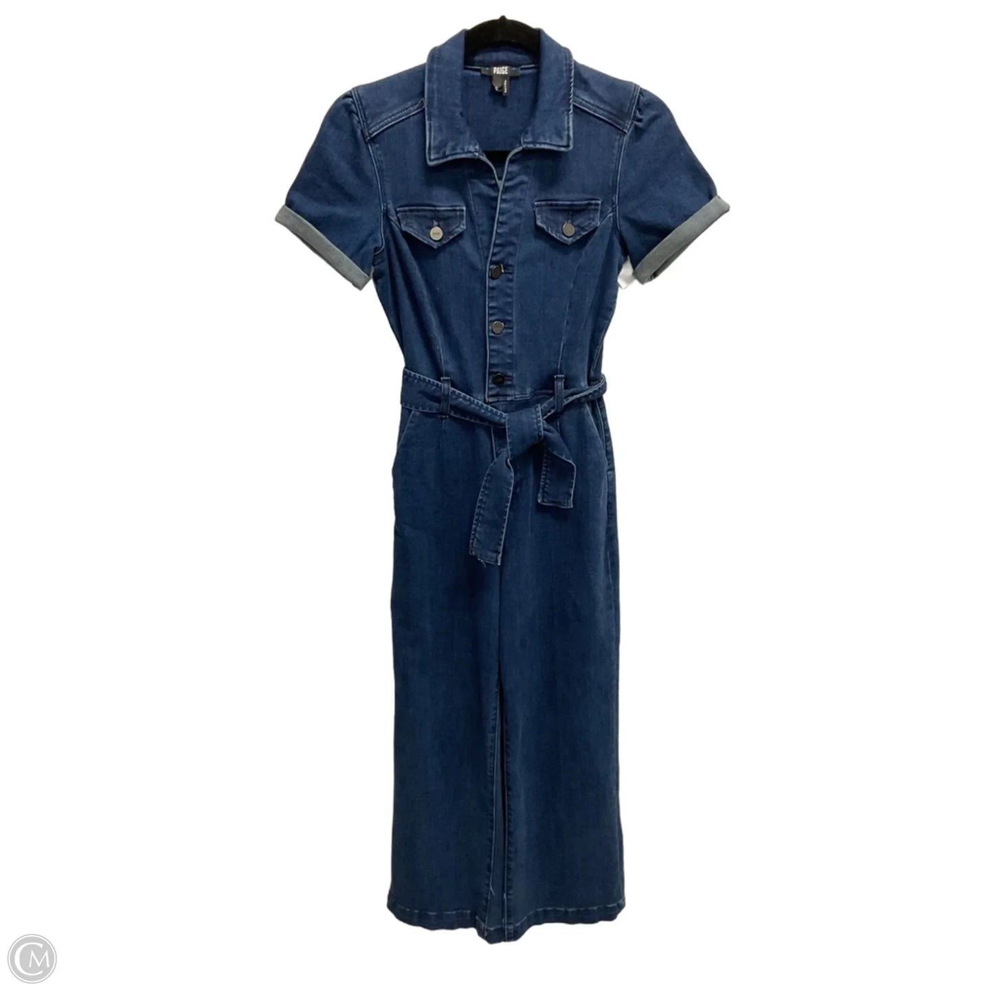 Jumpsuit By Paige In Blue Denim, Size: Xs