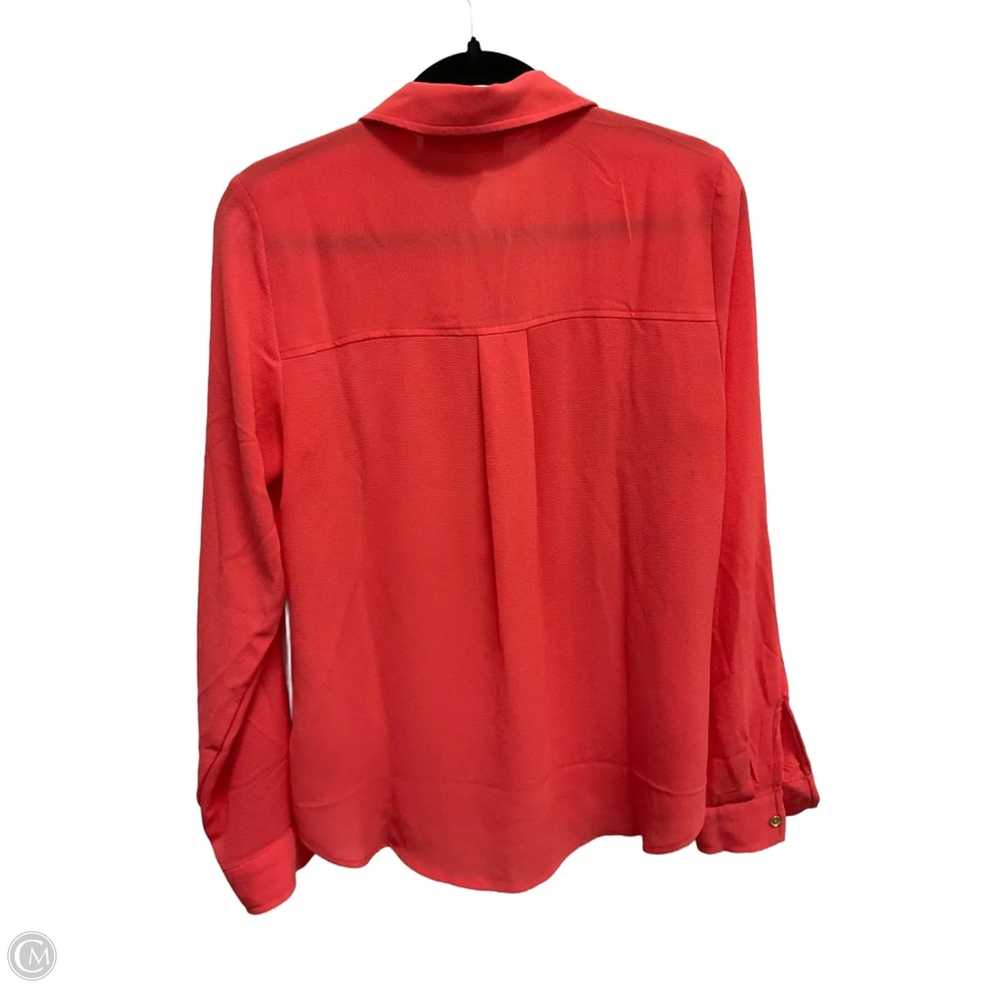 Blouse Long Sleeve By Michael By Michael Kors In Orange, Size: S