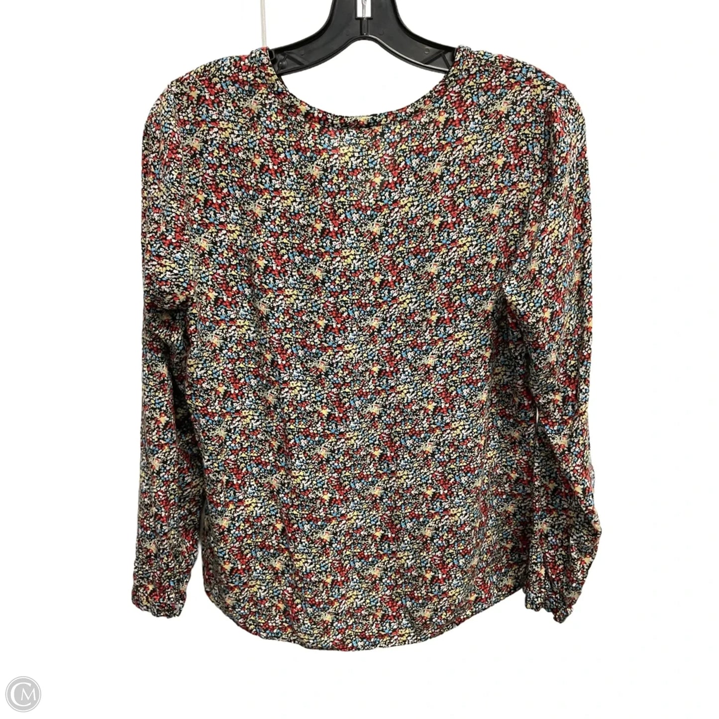 Blouse Long Sleeve By Meadow Rue In Floral Print, Size: S