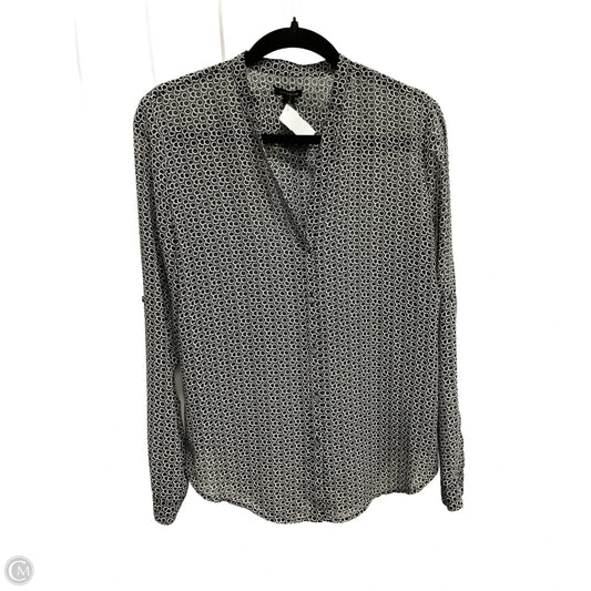 Blouse 3/4 Sleeve By Ann Taylor In Geometric Pattern, Size: S
