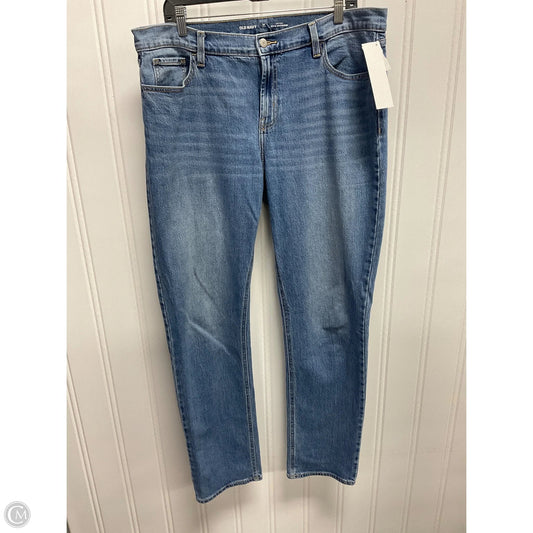 Jeans Boyfriend By Old Navy In Blue Denim, Size: 14l