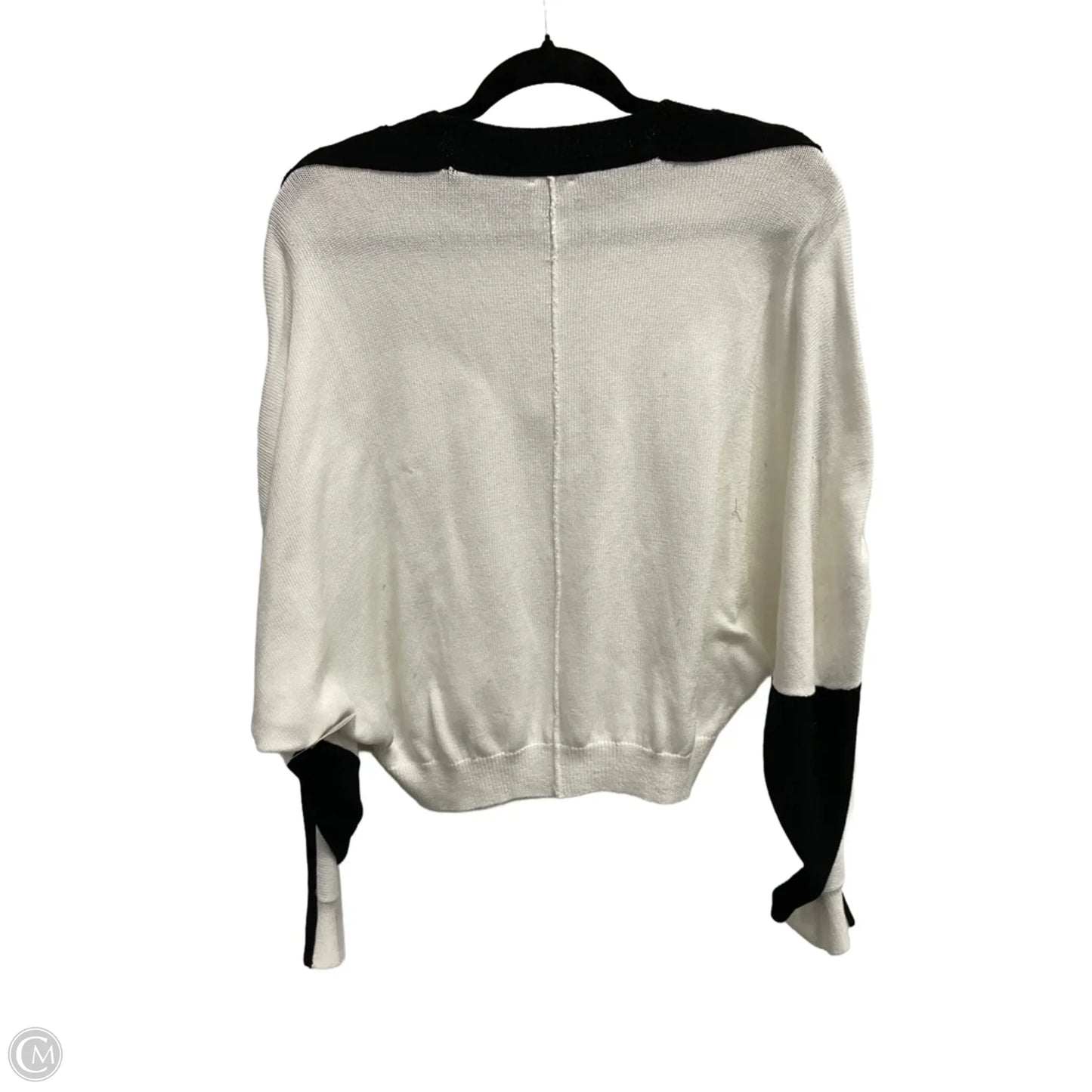 Sweater By Maeve In Black & White, Size: S