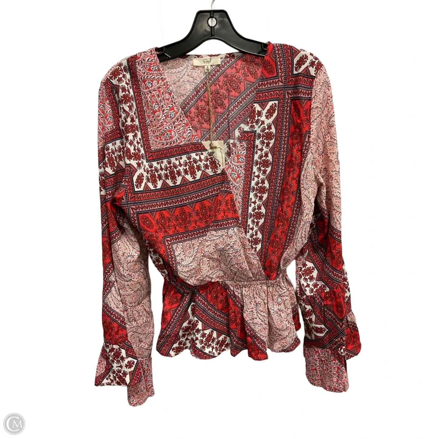 Top Long Sleeve By Easel In Multi-colored, Size: S