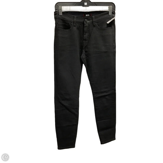 Jeans Skinny By Bdg In Black Denim, Size: 8
