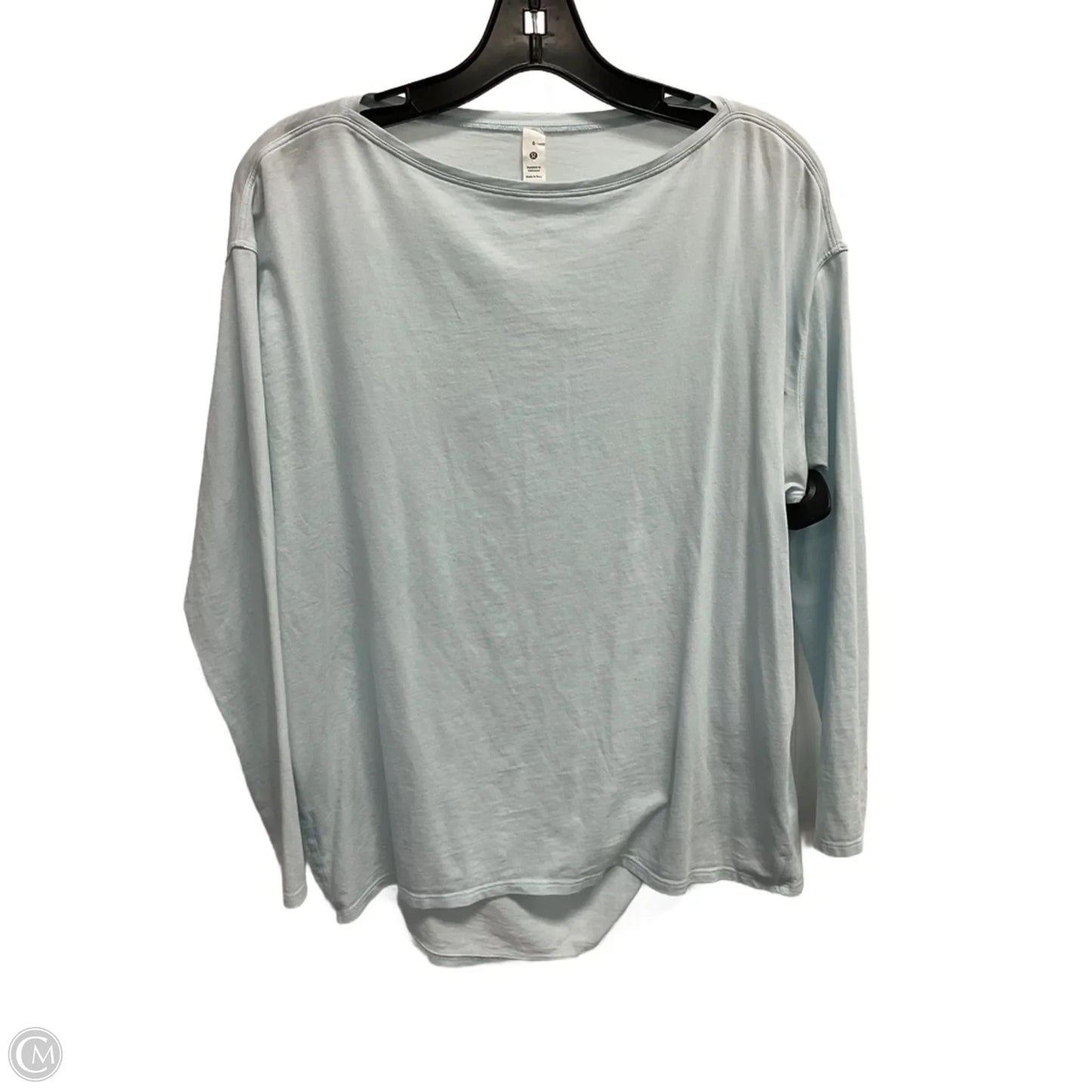 Athletic Top Long Sleeve Crewneck By Lululemon In Blue, Size: S