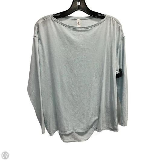 Athletic Top Long Sleeve Crewneck By Lululemon In Blue, Size: S