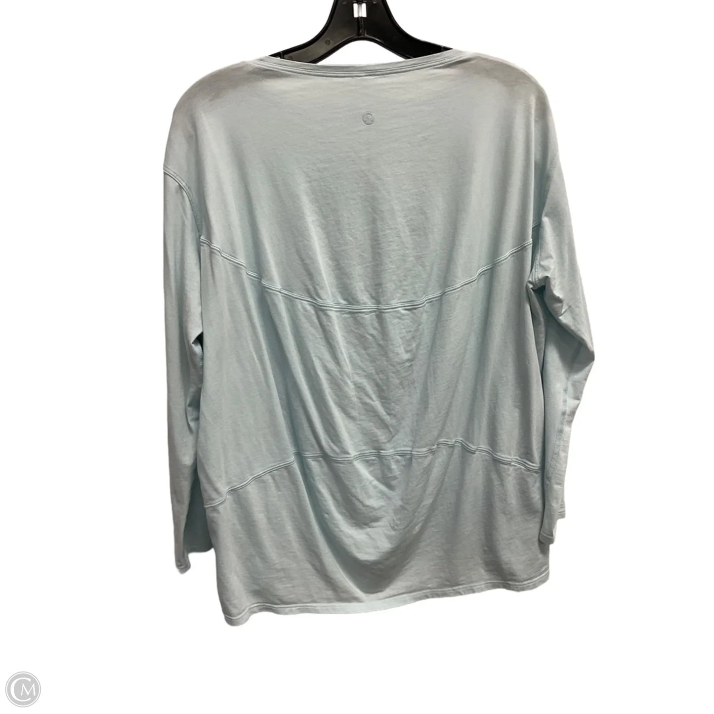 Athletic Top Long Sleeve Crewneck By Lululemon In Blue, Size: S