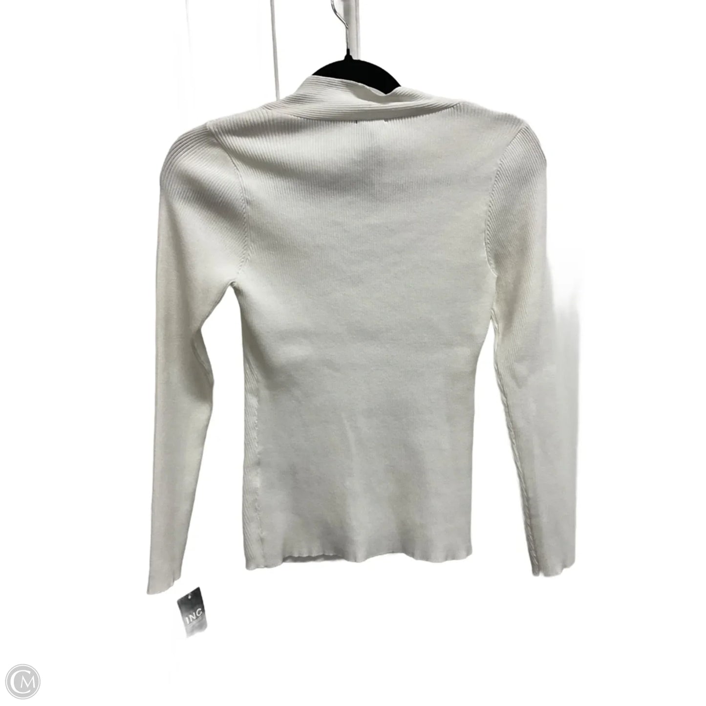 Top Long Sleeve By Inc In White, Size: S