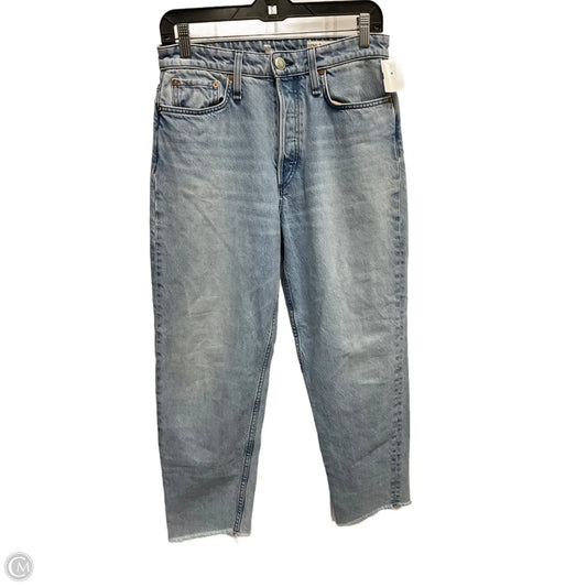 Jeans Straight By Rag And Bone In Blue Denim, Size: 4