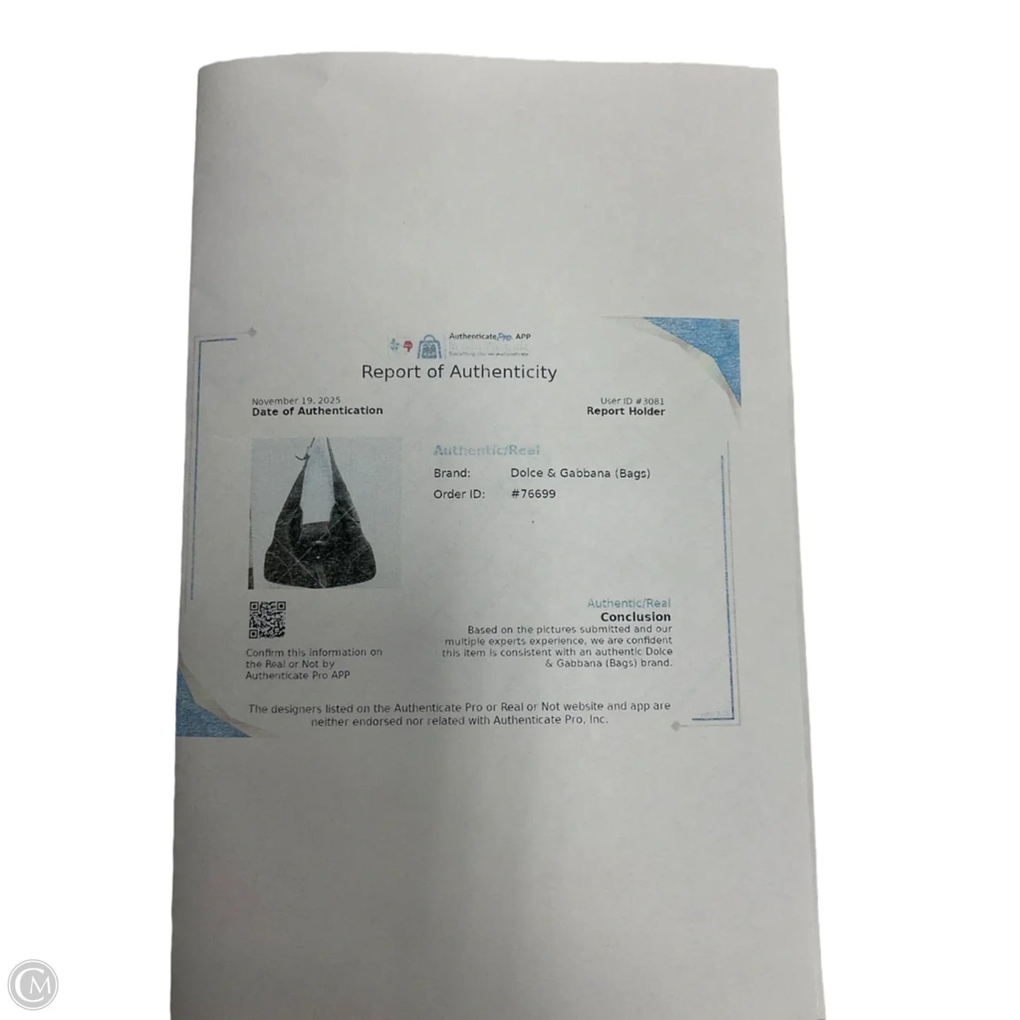 Handbag Luxury Designer By Dolce And Gabbana, Size: Large