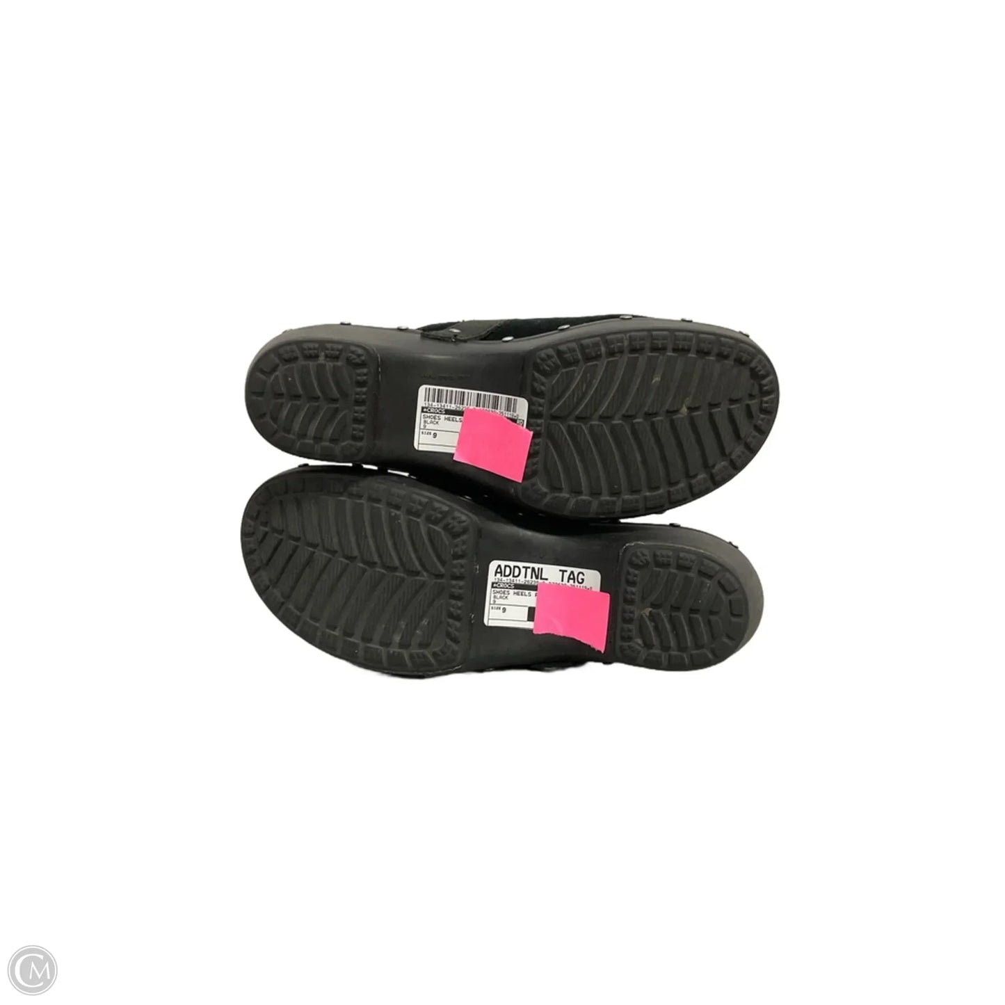 Shoes Heels Platform By Crocs In Black, Size: 9