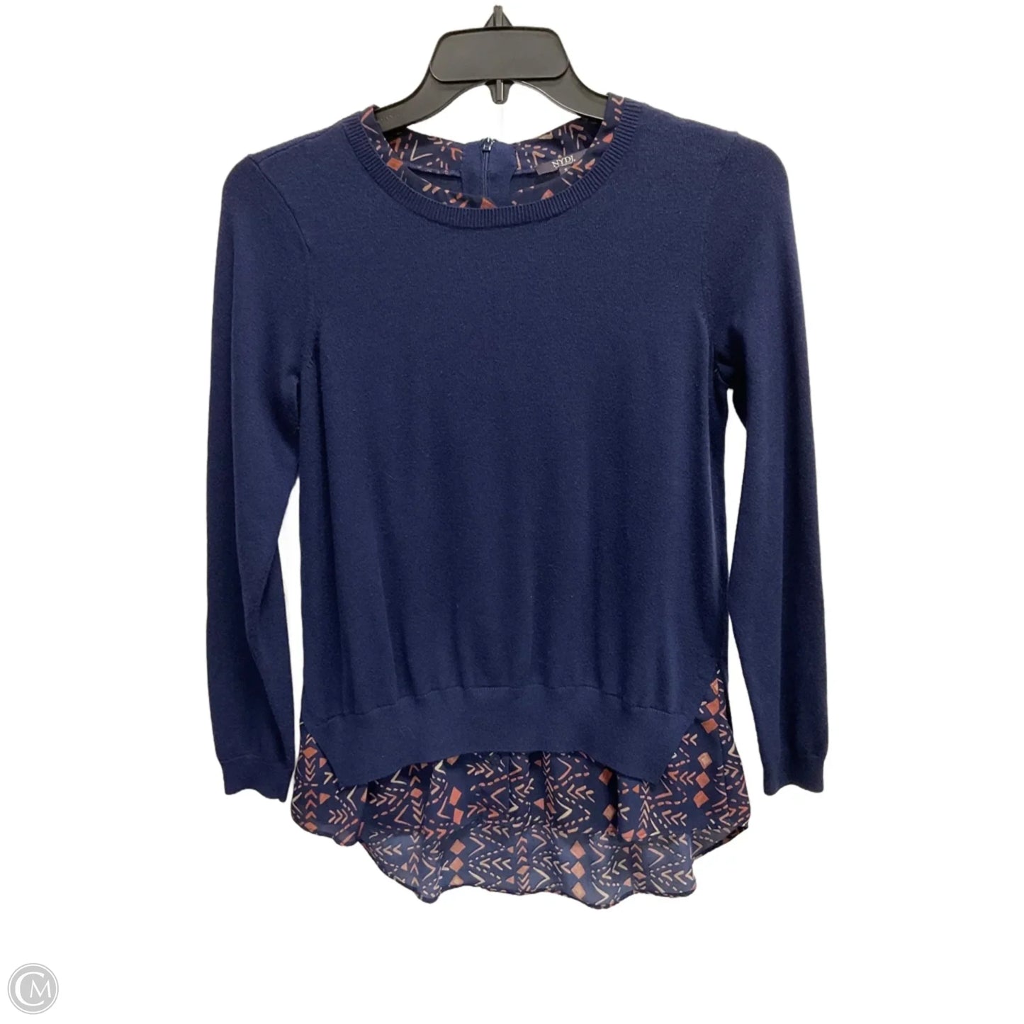 Top Long Sleeve By Not Your Daughters Jeans In Blue, Size: S