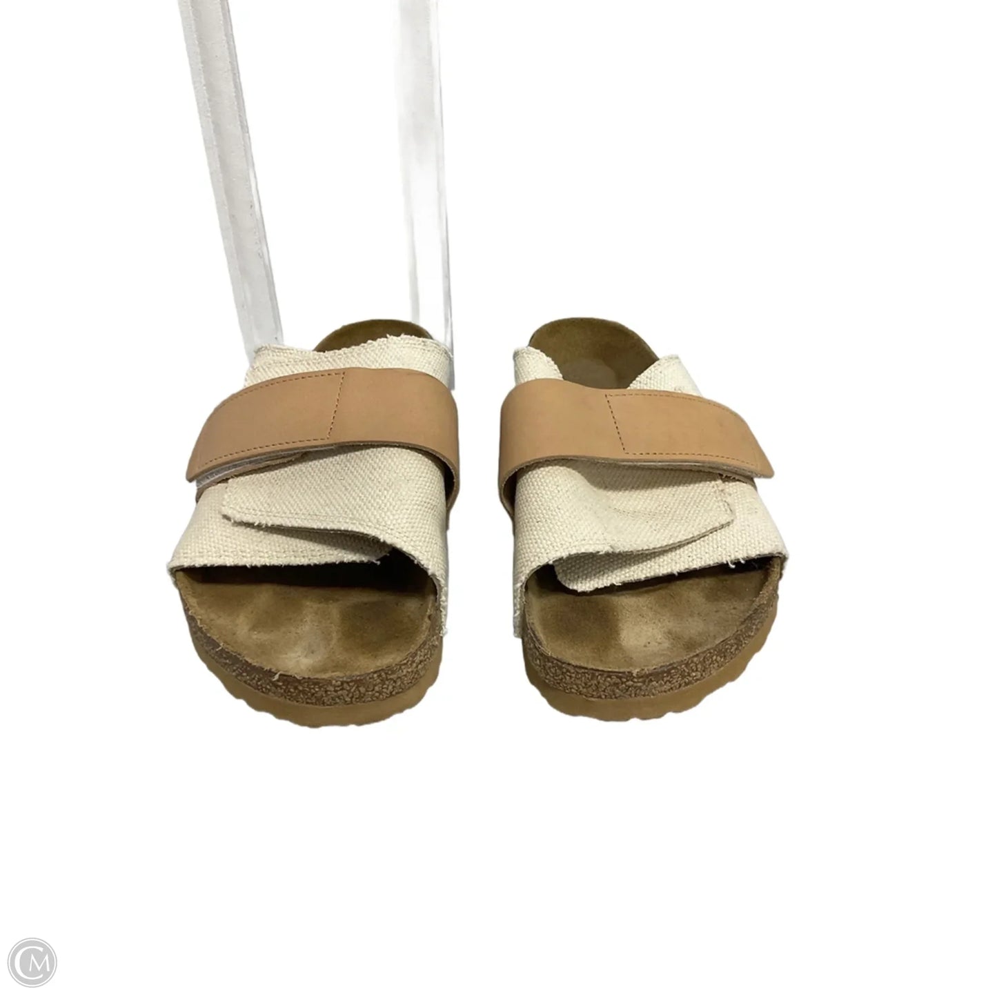 Sandals Flats By Birkenstock In Cream, Size: 10