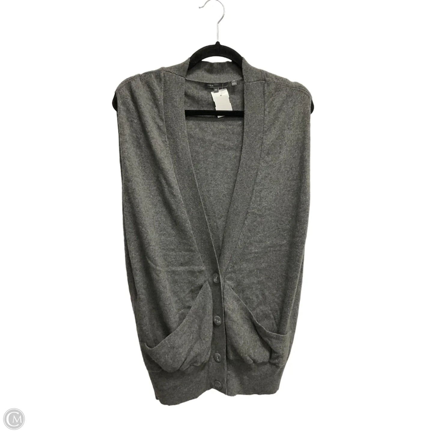 Vest Sweater By Vince In Grey, Size: M