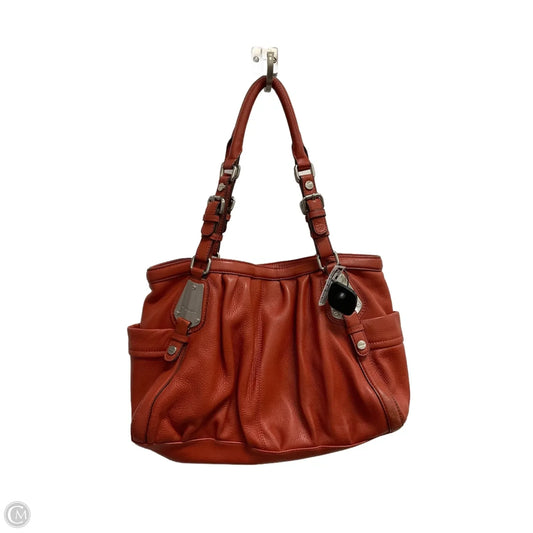 Handbag Leather By B. Makowsky, Size: Medium
