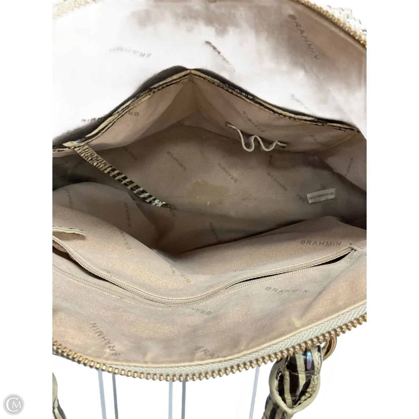 Handbag Designer By Brahmin, Size: Large