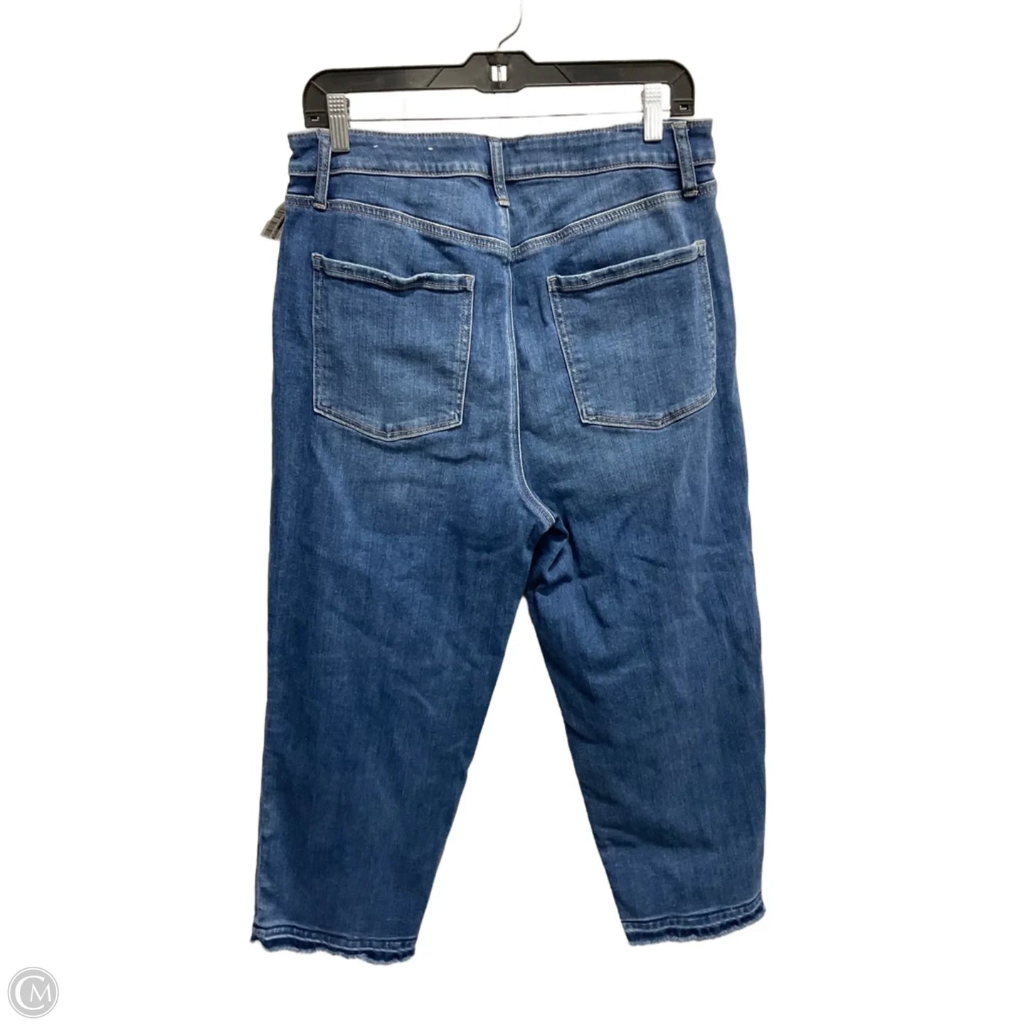 Jeans Cropped By Chicos In Blue Denim, Size: 12