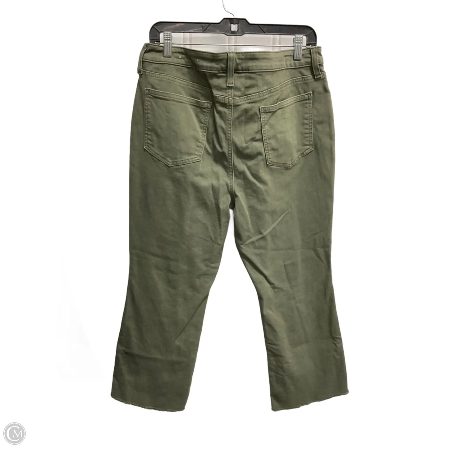 Jeans Flared By Chicos In Green Denim, Size: 12