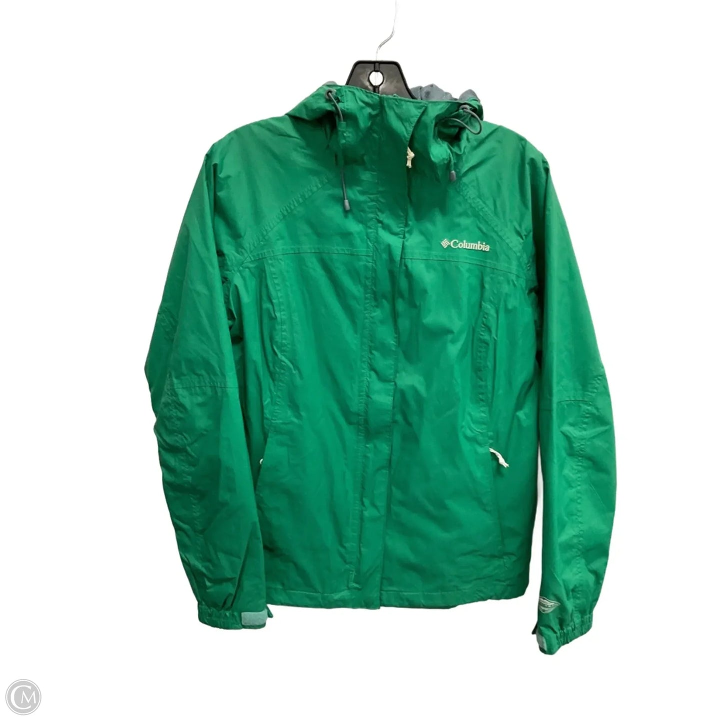Jacket Windbreaker By Columbia In Green, Size: M
