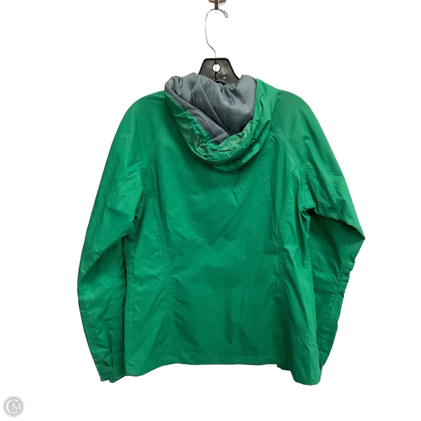 Jacket Windbreaker By Columbia In Green, Size: M