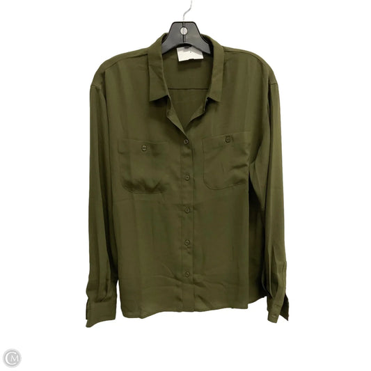 Blouse Long Sleeve By Joes Jeans In Green, Size: S