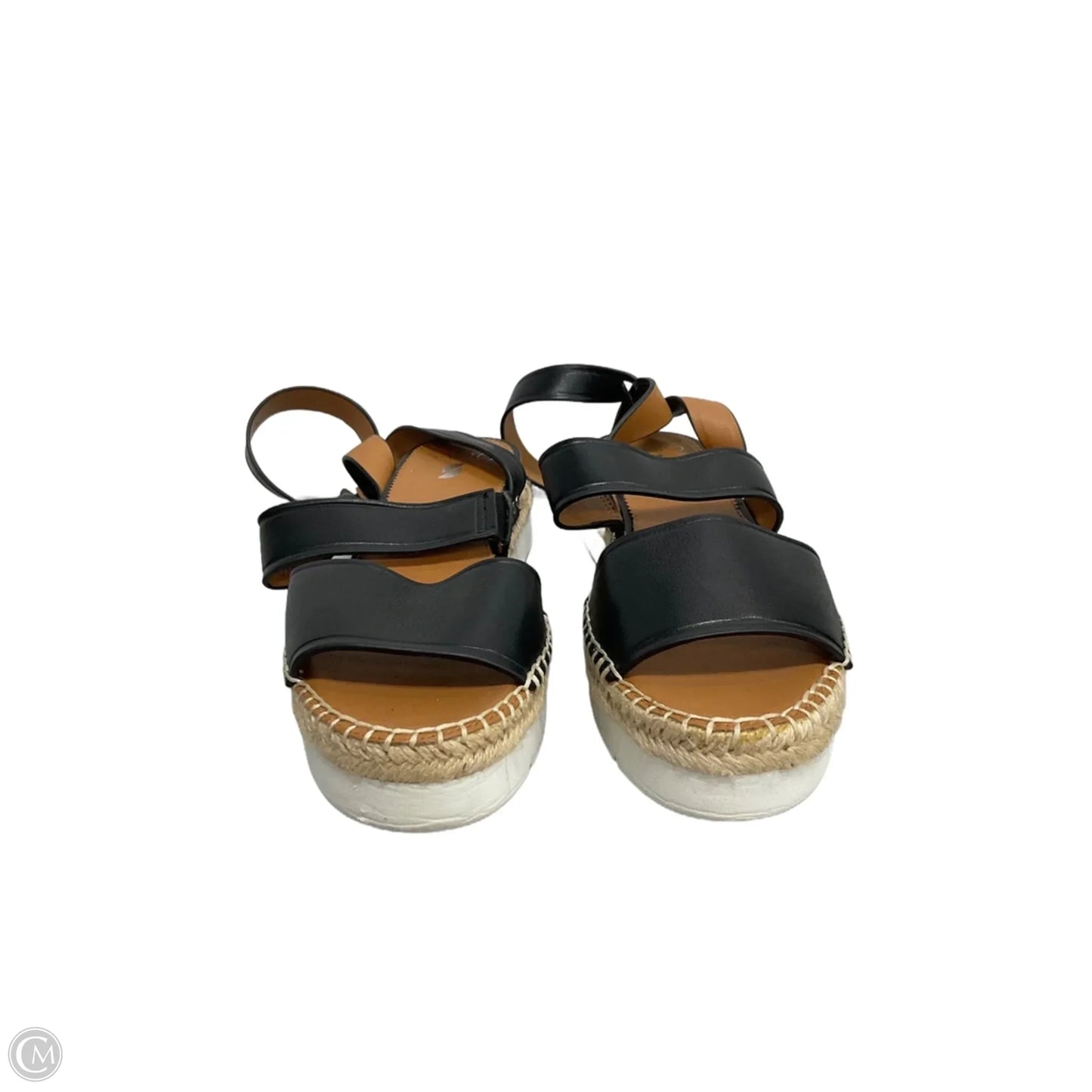 Sandals Heels Platform By Franco Sarto In Black, Size: 9